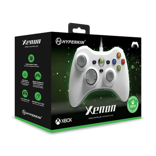 Vista 5 de Hyperkin Xenon Wired Controller (White) For Xbox Series XSXbox OneWindows 1011