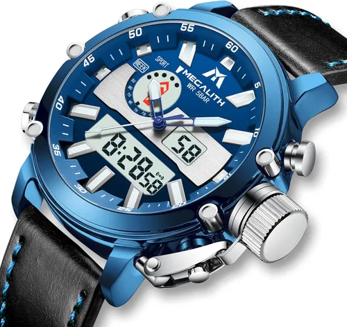 Vista 2 de MEGALITH Relojes digitales militares para hombre reloj deportivo al aire libre táctico de 1772in cara grande 5 ATM resistente al agua con alarma
