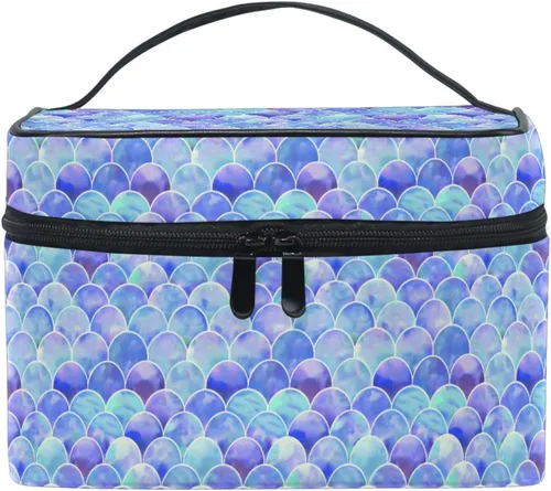 Vista 41 de Bolsa de Maquillaje, Estuche de Maquillaje Organizador de Viaje con Diseño de Calavera y Flores, Estuche de Cosméticos, Bolsas de Aseo para Niñas