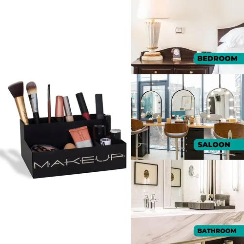 Vista 4 de GEGUTON Caja organizadora de maquillaje, exhibición organizativa para maquillaje, juego de almacenamiento de acero para cosméticos, regalos
