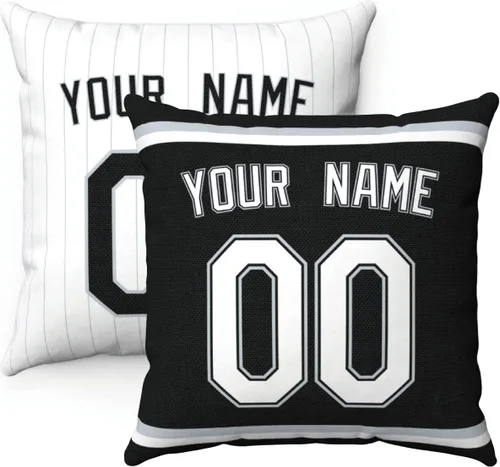 Vista 8 de Almohada personalizada con cualquier número de nombre, regalos personalizados para Los Ángeles