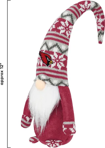 Vista 3 de FOCO Figura de peluche con logotipo del equipo de la NFL, 10 pulgadas, gnomo de felpa