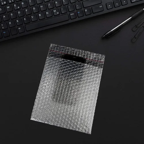 Vista 7 de 100 bolsas de burbujas transparentes de 7 x 8-1/4 pulgadas, bolsas de burbujas autoadhesivas de doble pared para embalaje, mudanza, envío, correo