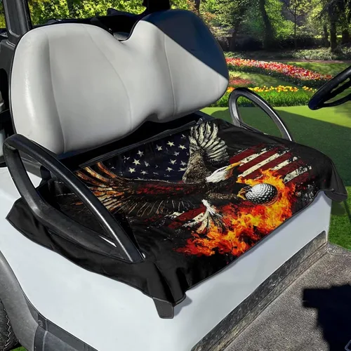 Vista 30 de Fundas de asiento de carrito de golf, mantas para carrito de golf, fundas de asiento de toalla para la mayoría de carritos de golf de 2 asientos