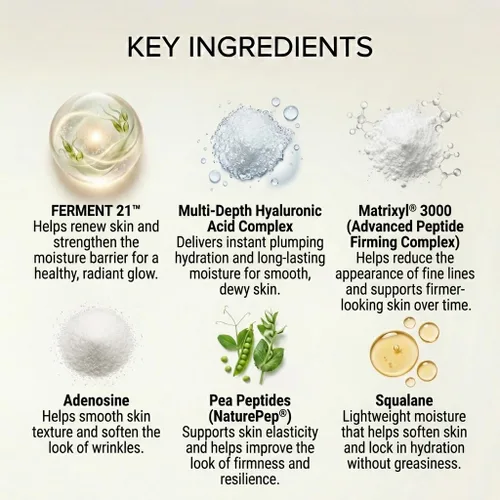 Vista 2 de SEACRET Bio Skin Glow - Suero de ácido hialurónico 4D para la cara, ampolla hidratante para la piel de vidrio con péptidos y minerales fermentados