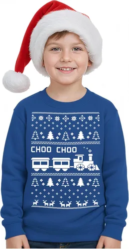 Vista 13 de Tstars Dabbing Santa Kids Christmas Sweatshirt Boy Youth Ugly Holiday Dab / Negro