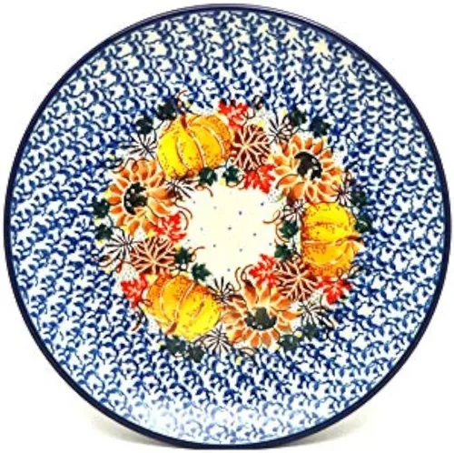 Vista 14 de Plato de cerámica polaca - ensalada/postre (7 3/4") - Estrellas y rayas