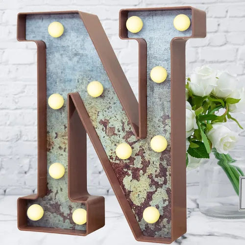 Vista 18 de Elnsivo - Letras con luces LED, efecto a hierro