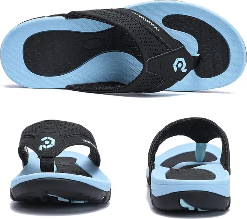 Vista 3 de Chanclas para hombre, sandalias de tanga duraderas y cómodas para la playa