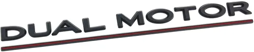 Vista 8 de Modelo 3 Y Emblema de Motor Dual Adhesivo de Insignia con Letras Subrayadas Accesorios Compatibles con Tesla Model 3/Y/S/X (Negro Brillante)