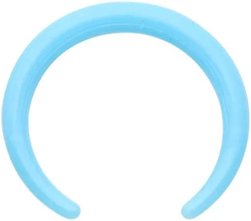 Vista 8 de Pierced Owl - Retenedor de anillo de tabique flexible Bioflex de tacto suave 14-16GA