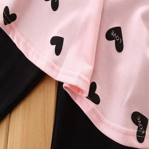 Vista 6 de Conjuntos de ropa de manga larga y leggings para niñas pequeñas