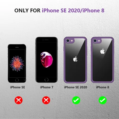 Vista 203 de Miracase Serie de vidrio para iPhone 11 de 6.1 pulgadas, funda protectora de cuerpo completo resistente mejorada con protector de pantalla de vidrio