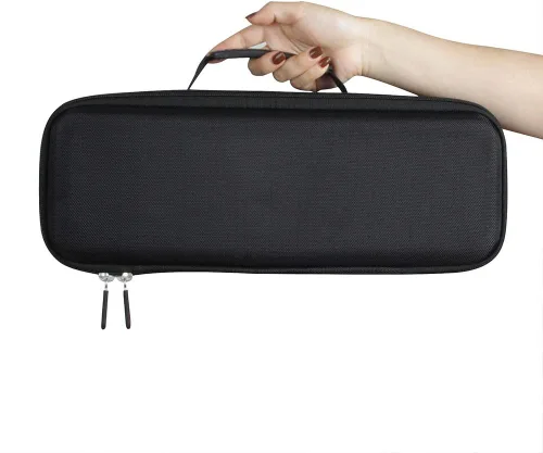 Vista 6 de Hermitshell Estuche de viaje para secador de pelo Revlon/Umeely de un solo paso y cepillo de aire caliente voluminizador (negro+rojo ciruela)