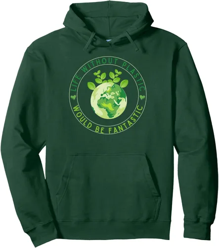 Vista 7 de Life Without Plastic Ecology Planet Original Vegan Gift Pullover Hoodie