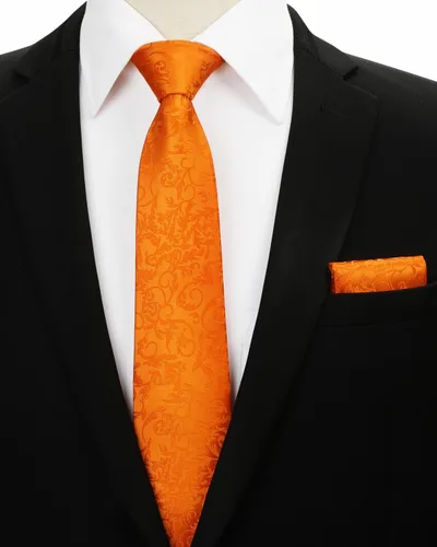 Vista 85 de Corbatas florales tejidas clásicas para hombre, corbata cuadrada de bolsillo, corbatas formales para hombres, boda con pañuelo