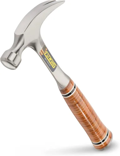 Vista 11 de ESTWING Martillo - Garra recta de 16 oz con cara lisa y agarre de cuero genuino - E16S