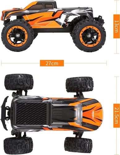 Vista 8 de GoolRC 16889A Pro RC Cars, coche de control remoto a escala 1:16, 4WD 45KM/H de alta velocidad sin escobillas motor RC camión, 2.4GHz todo terreno