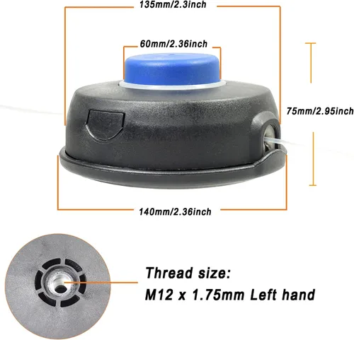 Vista 2 de Cabezal de repuesto para cabeza de rimmer para Husqvarna T45X T45 Tap Advance 240R 250R 250RX 335LS 335RX 335FR 343R 343FR 345FR 355FX 535LS 545FX