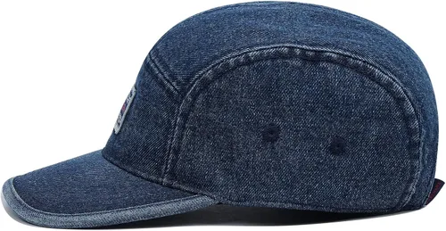 Vista 5 de CLAPE Gorra de béisbol Snapback de 5 paneles para hombres y mujeres, de algodón lavado, gorra de béisbol con correa trasera, hip hop