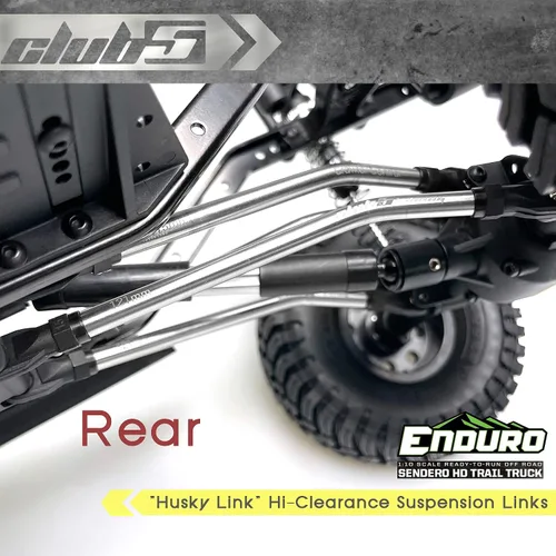 Vista 3 de 5 inHusky Link Hi-Clearance - Enlaces de suspensión para Element Enduro Sendero HD, color plateado