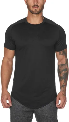Vista 2 de Muscle Killer Paquete de 3 camisetas deportivas activas para hombre, para gimnasio, fisicoculturismo, fitness, camiseta casual