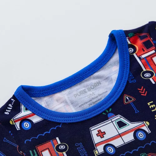 Vista 119 de pureborn Mameluco de algodón súper suave para bebés niños y niñas de 0 a 24 meses