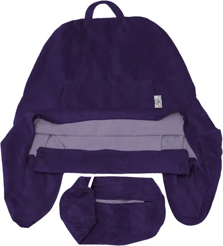 Vista 20 de Funda de almohada Husband Pillow solo para lectura - Funda para silla de lectura con generosos bolsillos traseros y laterales - Morado claro