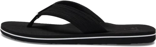 Vista 3 de Quiksilver Molokai Layback - Sandalias con textura para hombre Negro blanco