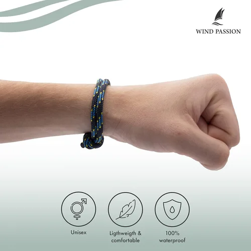 Vista 20 de Wind Passion Pulsera para hombre con cuerda mono con estilo náutico trenzado