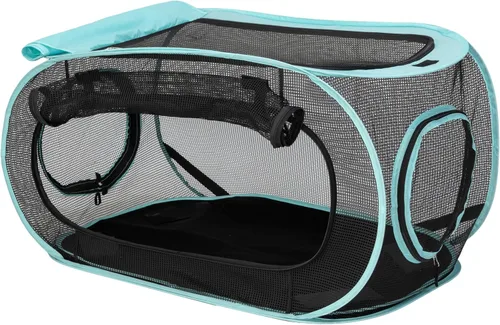 Vista 3 de Kitty City Muebles Catio para exteriores y kits de juego para gatos, combo de juego Combo de túnel/tienda de campaña de 1 vía
