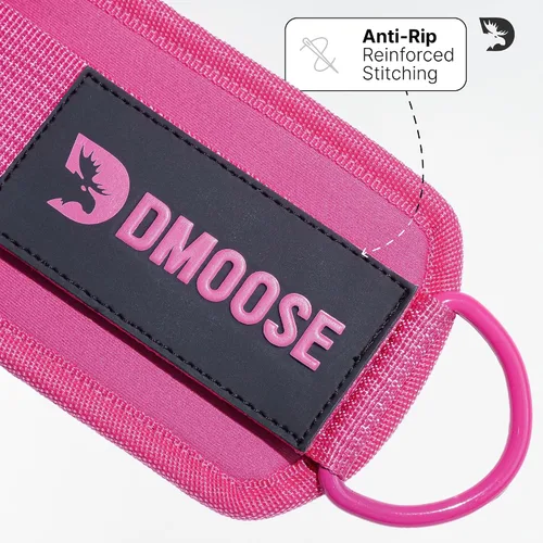 Vista 5 de DMoose Ankle Strap for Cable Machine - One Size Fit with Premium Padding, Workout Kickback Ankle Cuffs, Ankle Bands for Working Out, Booty Workouts