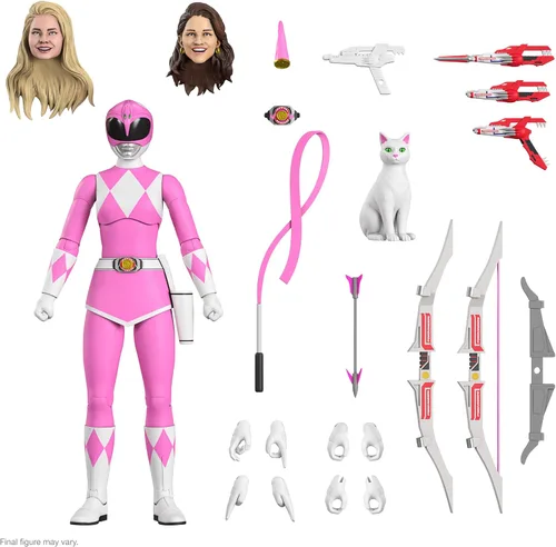 Vista 11 de Super7 ULTIMATES! Mighty Morphin Power Rangers Red Ranger - Figura de acción de Power Rangers de 7" con accesorios, coleccionables clásicos