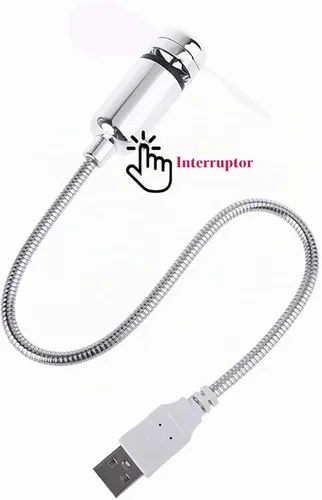 Vista 5 de Sokelinn-six Ventilador LED USB, mini ventilador de refrigeración flexible portátil alimentado por USB con interruptor para computadora