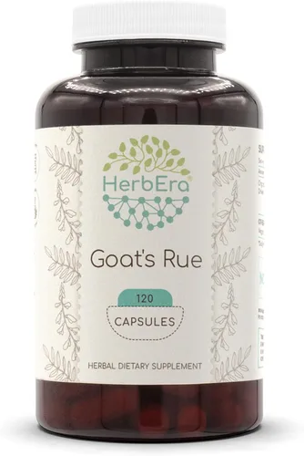 Vista 5 de HerbEra Goat's Rue 60 Cápsulas, 400 mg, Rue de la Cabra (Galega officinalis) Hierba Seca (60 Cápsulas)