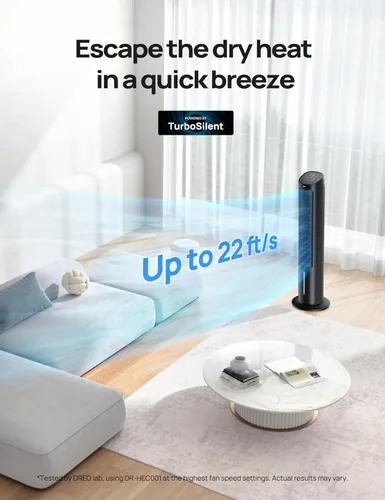 Vista 3 de Dreo Ventiladores de Aire Acondicionado Portátiles, Ventiladores de Pie de 40" que Soplan Aire Frío, AC Portátil, Enfriador de Aire Evaporativo