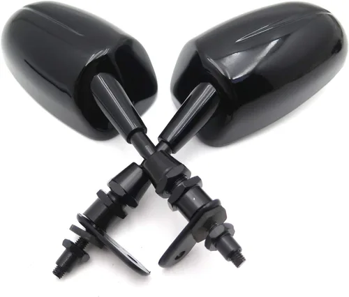 Vista 5 de Mini espejo de carreras para motocicleta KAWASAK Ninja 500 Zzr600 636 Zx6Rr Zx750 Zx7R Zx9R Negro