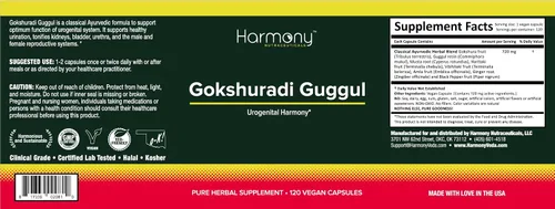 Vista 2 de Gokshuradi Guggul - Armonía Urogenital -120 Cápsulas Vegetarianas