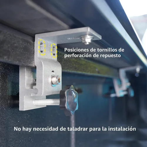 Vista 5 de Flowkottu - Cubierta retráctil Tonneau para caja de camioneta Toyota Tundra 2014-2026
