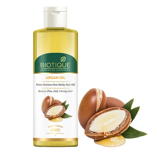 Vista 3 de Biotique Aceite de argán de Marruecos Aceite capilar 6.8 fl oz