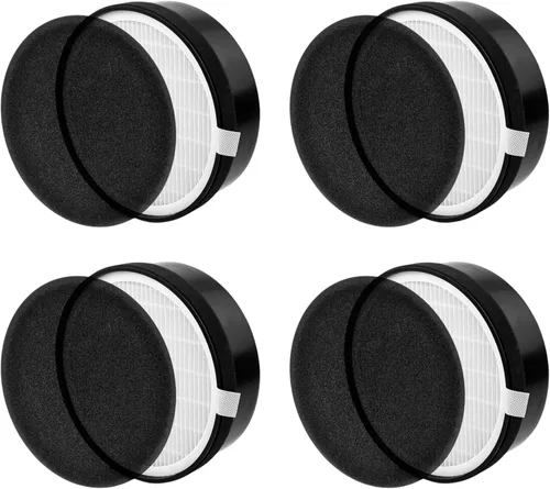 Vista 6 de Nispira Paquete de 2 filtros de aire de repuesto LV-H132 compatibles con purificadores de aire Levoit LV-H132-RF 3 en 1 True HEPA Filtro de carbono