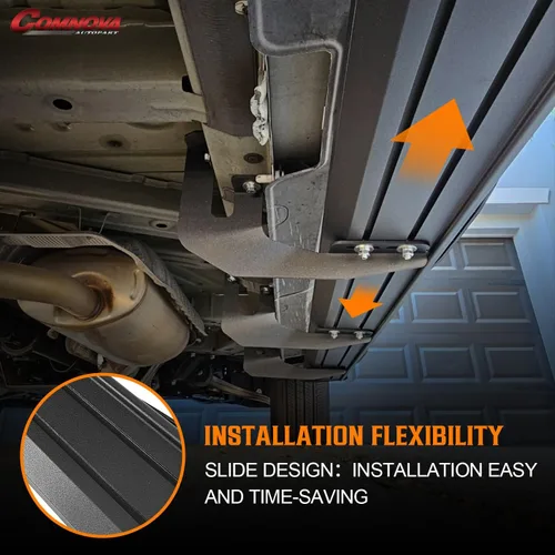 Vista 9 de COMNOVA AUTOPART Estribos de aluminio compatibles con Honda Ridgeline 2006-2014. Estribos laterales Ridgeline de 6.5 pulgadas, barras Nerf escalones