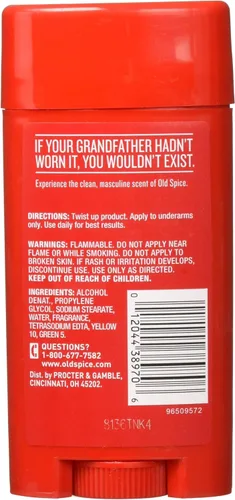 Vista 2 de Old Spice Desodorante en barra clásica, original, 3.25 oz (paquete de 3) (38970)