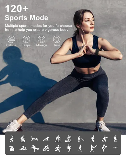 Vista 5 de Relojes inteligentes para hombres y mujeres Fitness: reloj de seguimiento de fitness con llamada Bluetooth 24/7, frecuencia cardíaca SpO2, monitor