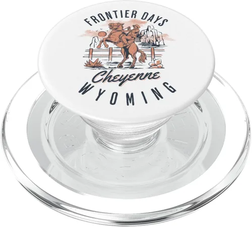 Vista 7 de Cheyenne Wyoming Cowboys and Horse Frontier Days PopSockets PopGrip intercambiable