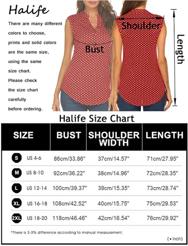 Vista 6 de Halife - Blusa larga sin mangas con estampado floral para mujer, con cuello en V