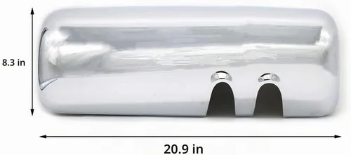Vista 2 de Par de cubiertas cromadas para espejo de puerta para Kenworth T680/T880