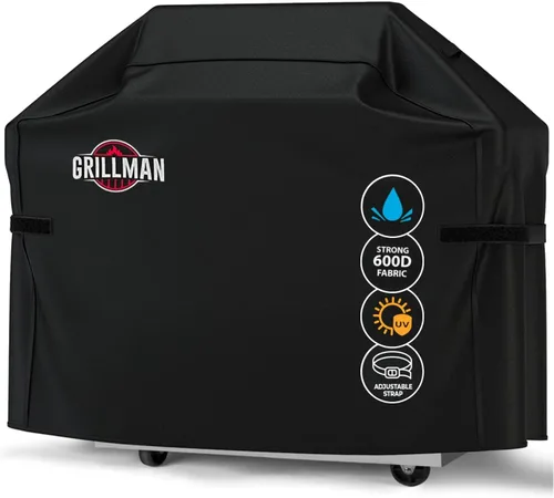 Vista 8 de Grillman - Funda para parrilla exterior, funda para parrilla de barbacoa a prueba de rasgaduras, impermeable, grande y resistente, de 30 x 26 x 43