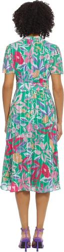 Vista 3 de Maggy London Vestido midi de manga corta con estampado floral para mujer