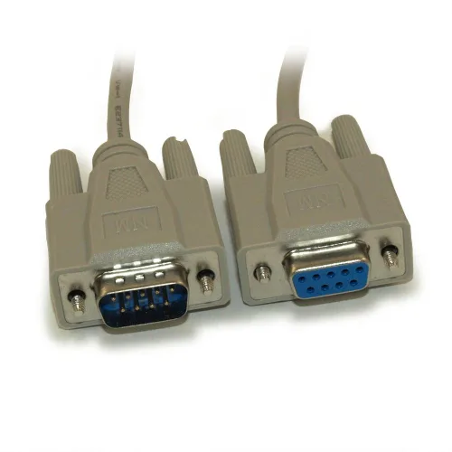 Vista 2 de MyCableMart Cable Serial Null-Modem DB9/DB9 macho a hembra de 6 pies